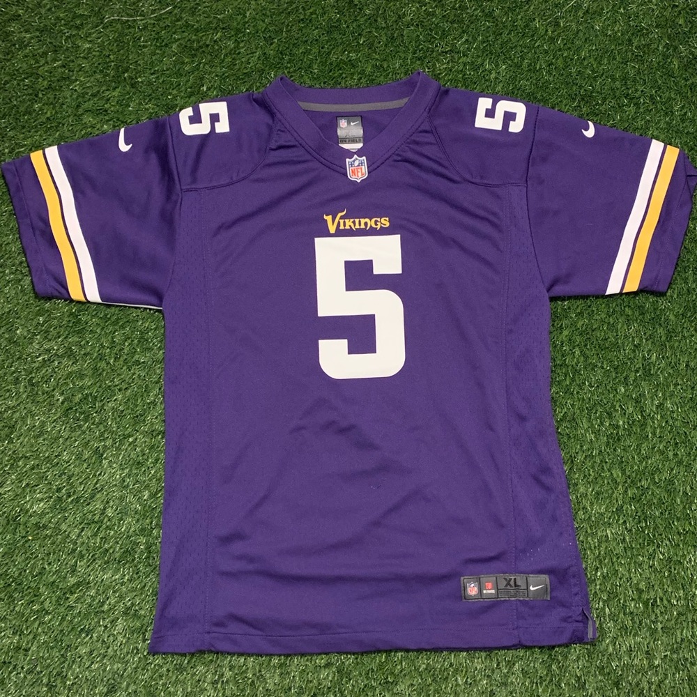 Nike Minnesota Vikings #5 Youth Purple Jersey